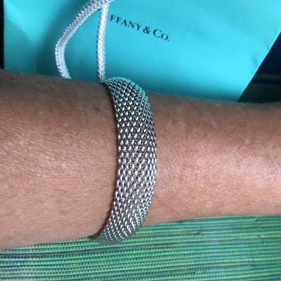 Tiffany & Co. somerset mesh silver bracelet - Picture 8 of 14